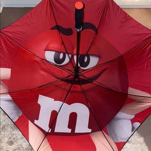 Brand new red golf umbrella